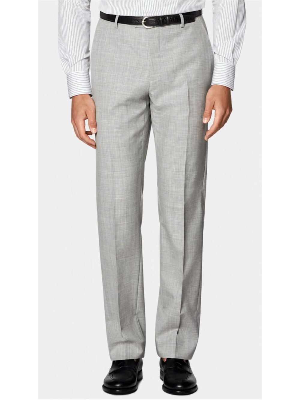 Suitsupply Light Gray SoHo Tutn Up Trousers Wool Flannel Size 26R (42)~ NWT
